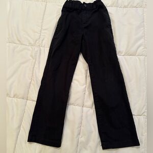 🌸 $3 if bundled - Size 7 Boys Black Pants Adjustable waist with Elastic in back